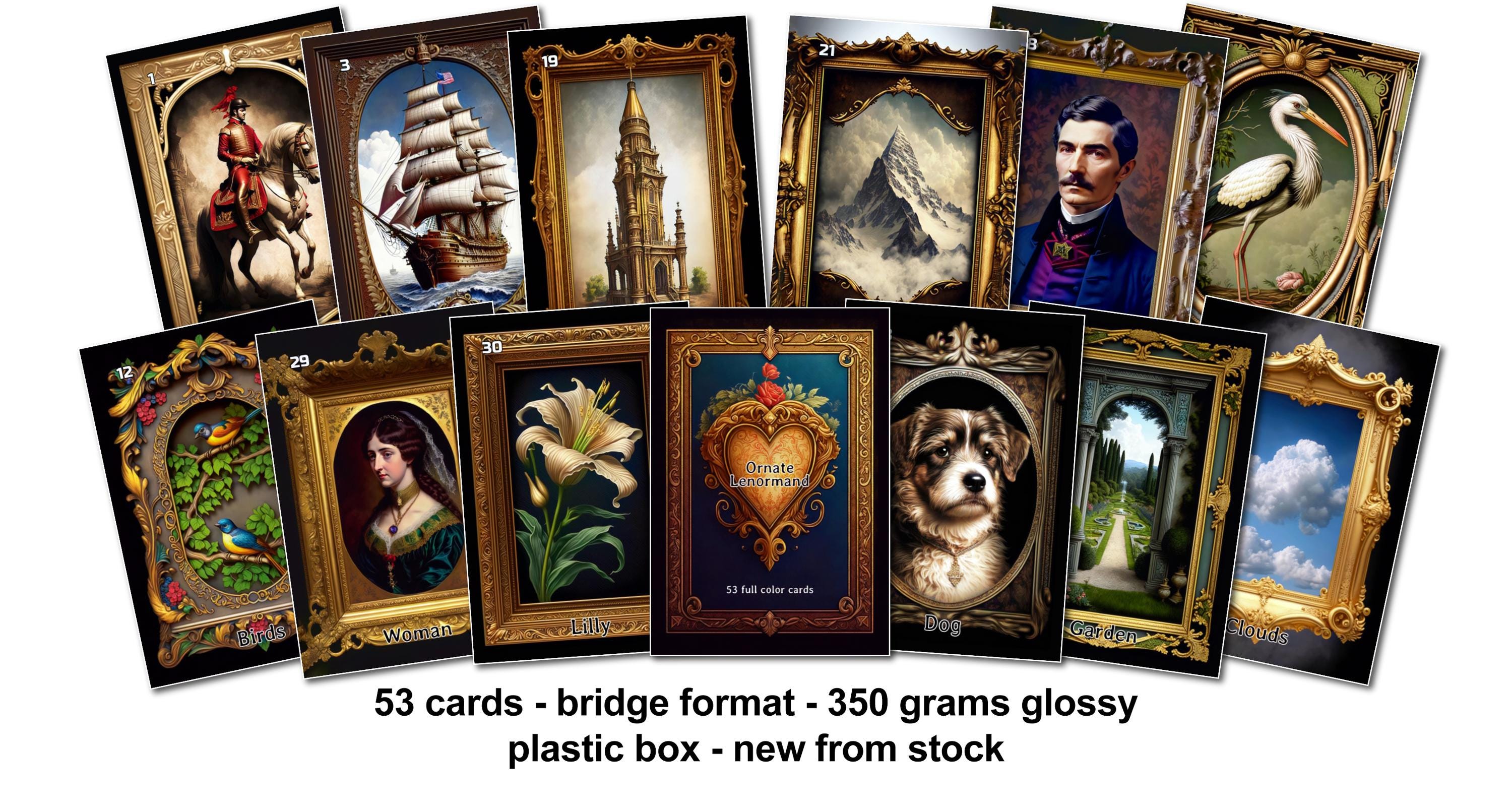 装飾ルノルマン - 350グラム光沢 - ブリッジフォーマット - Etsy 日本