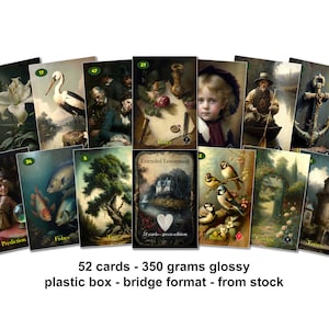 Erweitertes Lenormand - Grüne Edition - glänzend - 350 Gramm