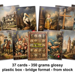 Antique Lenormand - Lite version - 350 grams glossy - bridge format