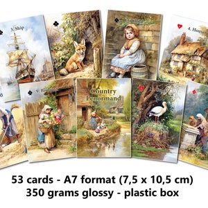 Country Lenormand - 350 grams glossy - A7 format