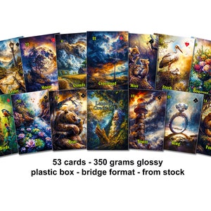 The Lenormand Oracle of Life - 350 grams glossy bridge-format