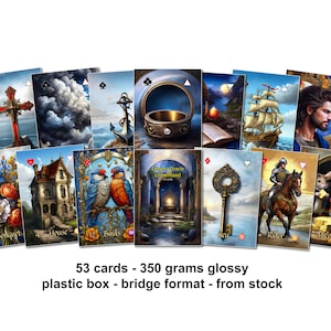 Enigma Oracle Lenormand - 350 grams glossy bridge-format