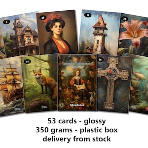 Lenormand allongé - Édition noire - Papier glacé - 350 grammes - 2e impression