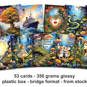 The Enchanting Forest Lenormand - 350 grams glossy - bridge format