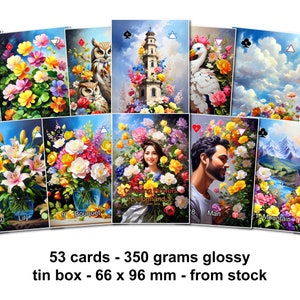 Covering Flowers Lenormand 3 - 350 grams glossy - limited edition