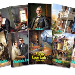 Vintage Kipper Deck 1 - German version - 350 grams glossy - bridge format