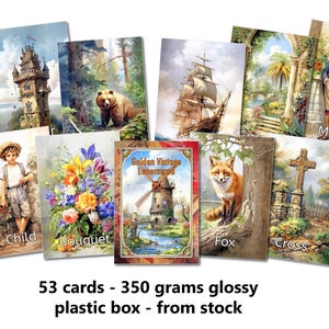 Golden Vintage Lenormand - 350 gramas brilhante