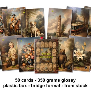 Antique Lenormand - 350 grams glossy - bridge format