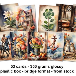 Classique Lenormand - 350 grams glossy - bridge format