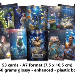 Elementaire Lenormand - 350 Gramm glänzend - Format A7
