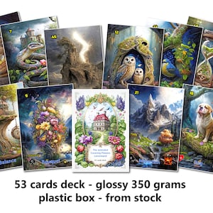 Covering Flowers Lenormand - 350 grams glossy - bridge format