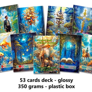 Whispered Woods of Wisdom Lenormand - 350 Gramm glänzend - Überbrückungsformat