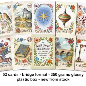 De Belle Époque Lenormand - 350 Gramm glänzend - Überbrückungsformat