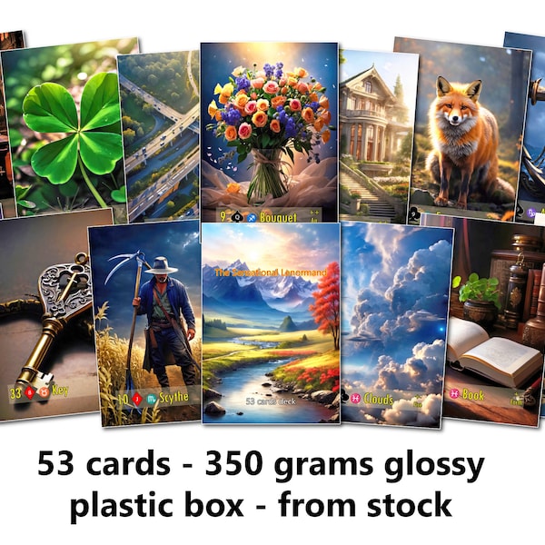 The Sensational Lenormand - 350 grams glossy - bridge format