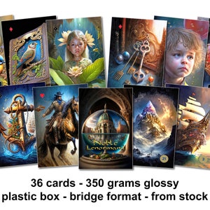 Noble Lenormand - lite - 350 grams glossy - bridge format