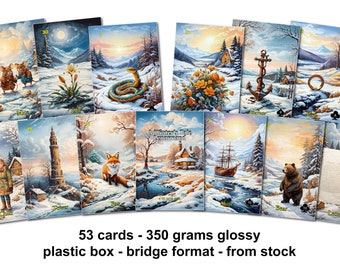 A Winter's Tale Lenormand - 350 grams glossy - bridge format