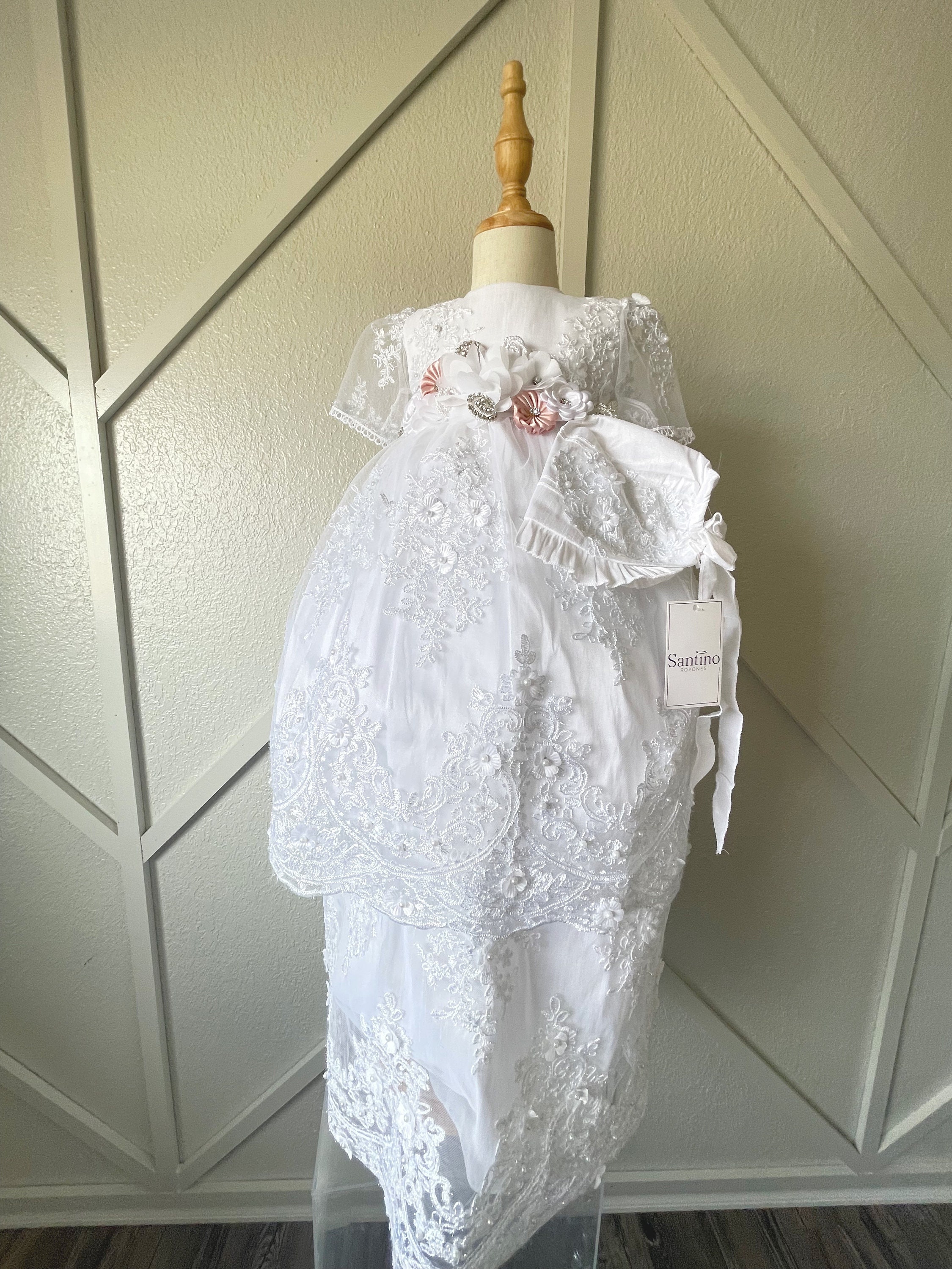 Ropon De Bautizo Para Niña/ Baptism Gown for Girl