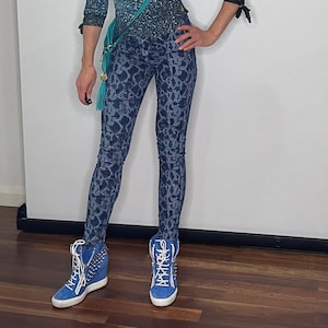 Very Sexy Printed Skiny Blue Jeans Skinny Denim Jeans Ladies Stretch Jegging Jeans Legging Jeans Zip Designer Vintage Jeans