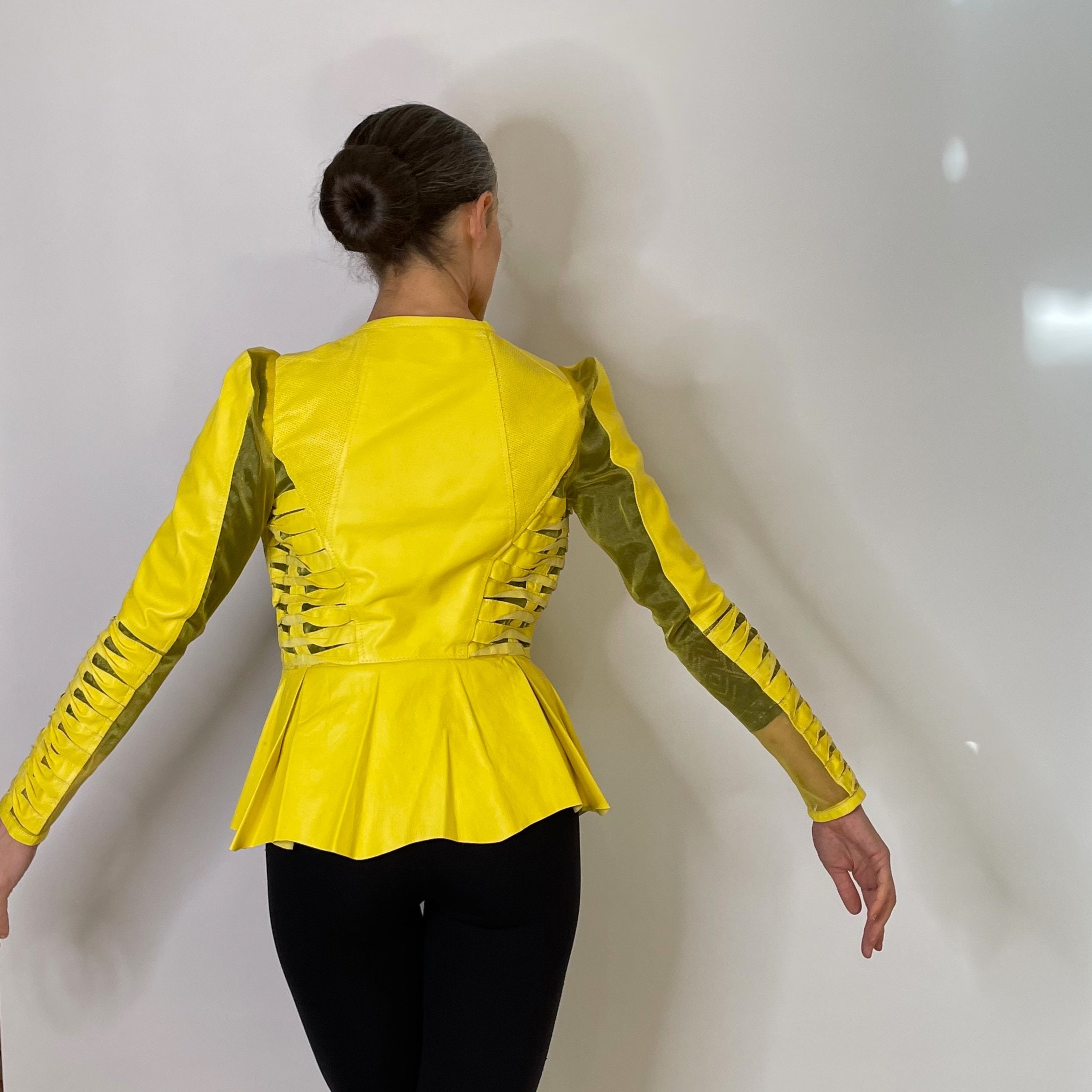 80s Julia S. Roma Leather Jacket | Women's Embellished Leather Jacket