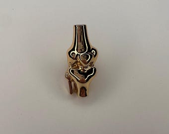 Gold Total Knee Ortho Pin for nursing, healthcare workers, nurse, nursing student, orthopedic surgery, Sports Medicine, medical student, PA
