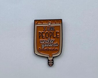 Anesthesiology Enamel Pin: Medical Stethoscope Jewelry