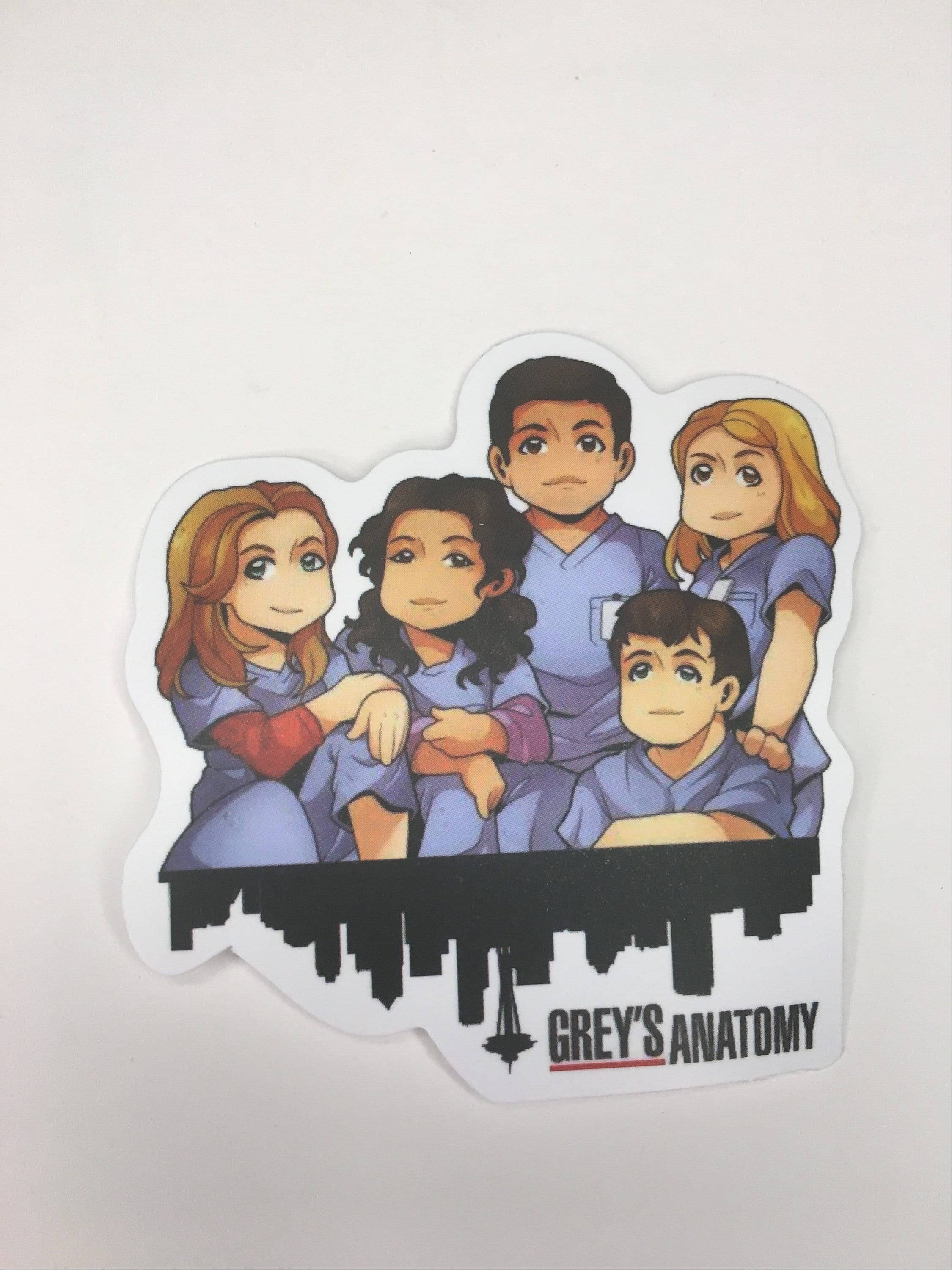 Grey's Anatomy Themed Stickers Assorted 50 Pack, Gift for Nurse ...