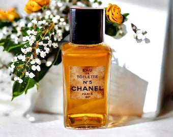 Chanel No 5 Eau De Toilette 50ml Splash (no spray) Perfume para mujer Fragancia vintage 1921 Versión años 80 DIFÍCIL DE ENCONTRAR