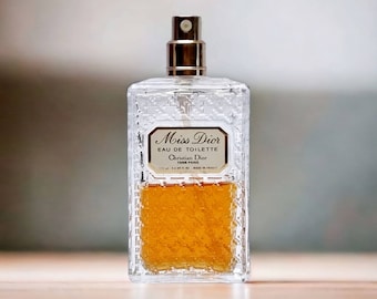 French Vintage Miss Dior Perfume Bottle 50 Ml Made in France in