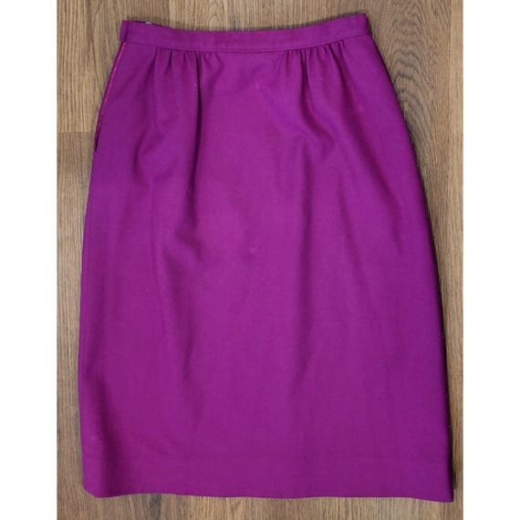 Pendleton, Vintage Pendleton Skirt Womens 6 Purple Magenta 100% Virgin Wool Made USA