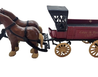 Hucha de metal fundido a presión de 1994 de Gray & Barton, modelo Diecast Wagon, edición limitada de ERTL (1994).