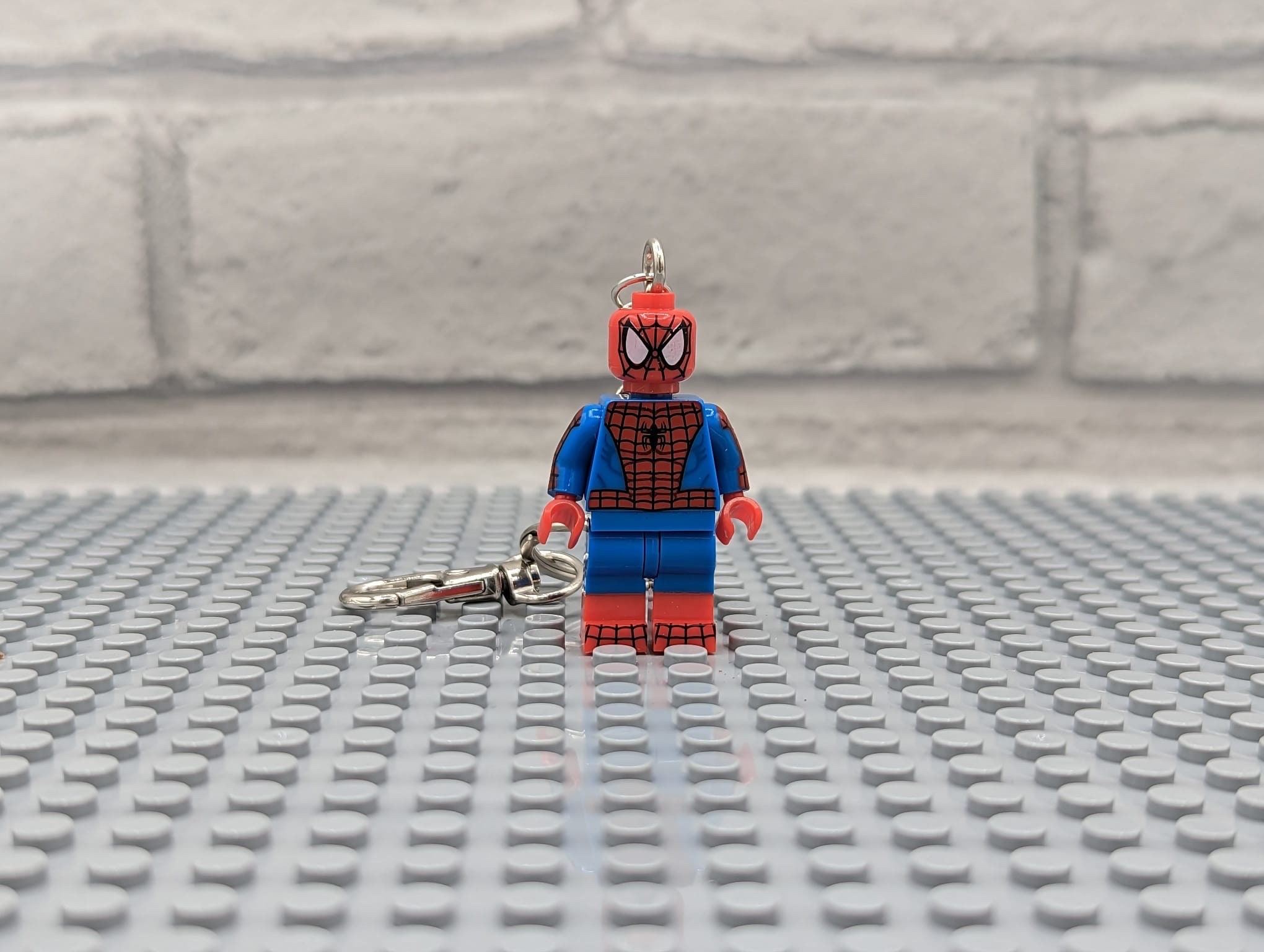 Spiderman Zipper Pull in Polymer Clay. Superhero Zip Pull in