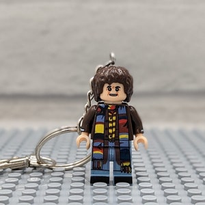 Tom Baker Dr Who keyring keychain