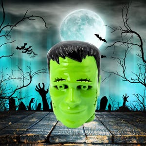 Frankenstein Monster Head Light Up Figural
