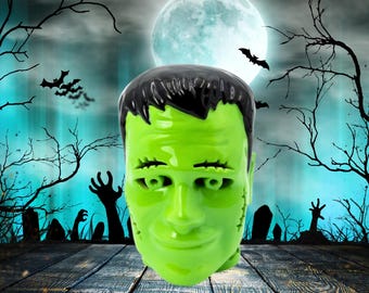 Frankenstein Monster Head Light Up Figural