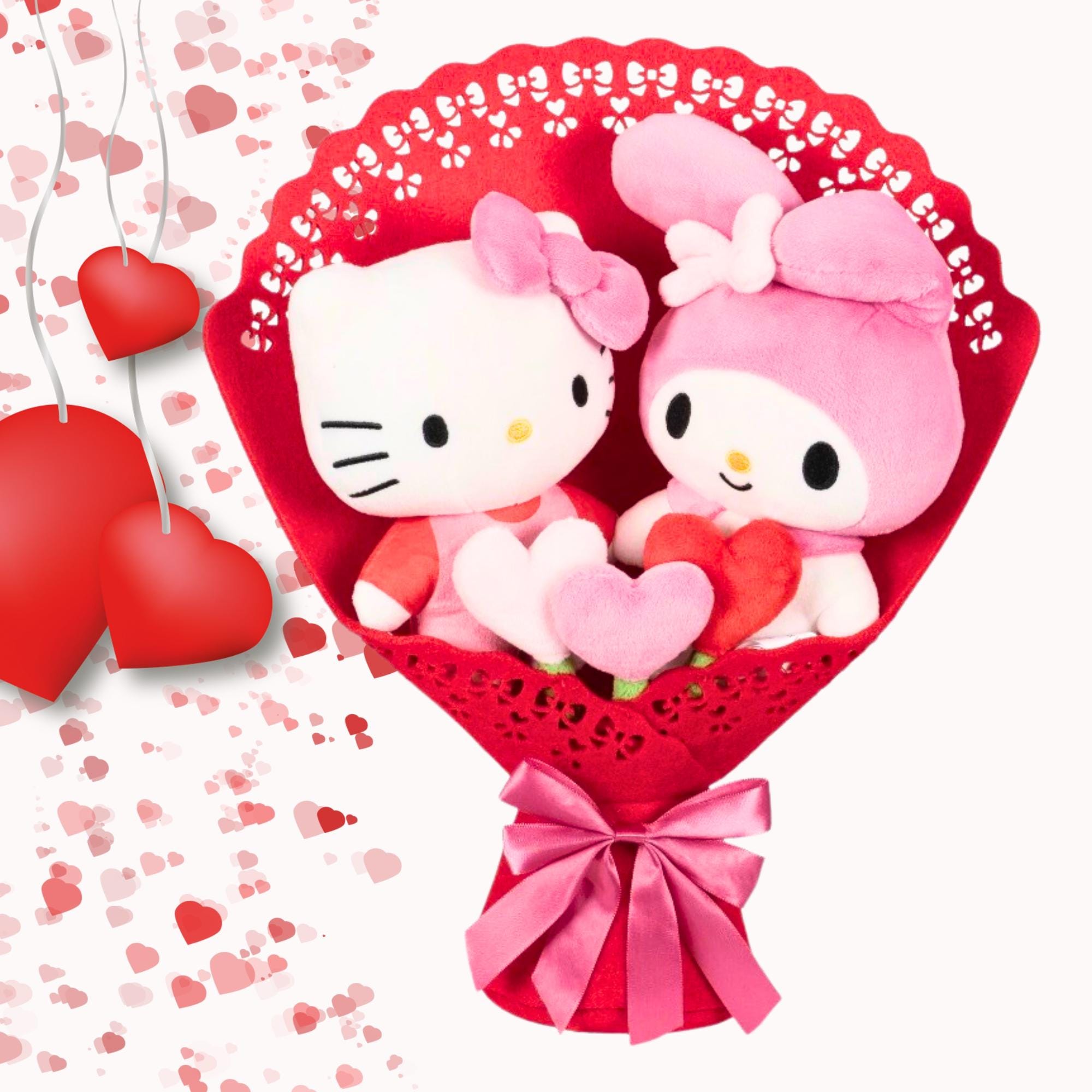 2026 Valentine's Bouquet Hello Kitty and Friends 13-inch Plush - Etsy