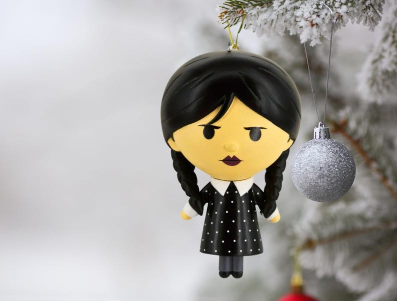 Hallmark Wednesday Addams Christmas Ornament - Thumbnail 3