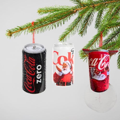 2025 Kurt Adler Coca-cola Can Christmas Ornament: Coke, Diet, Zero