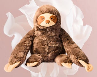 27'' Hanging Sloth Plush Set Mama & Baby Soft St￭ Animals
