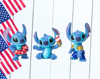 Disney Stitch Patriotic Collector Set 3 Pc