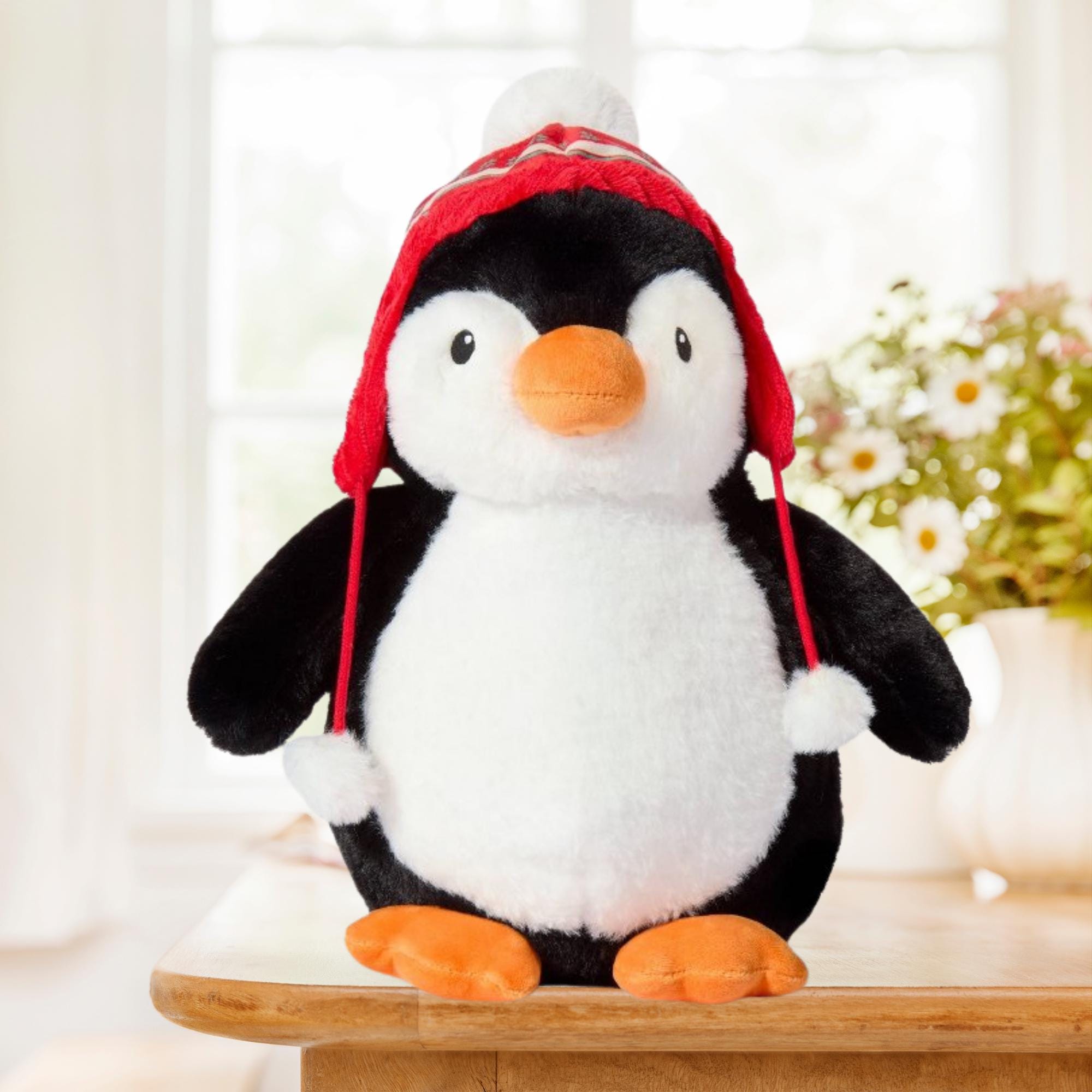 Gigglescape Penguin With Hat Stuffed Animal,12