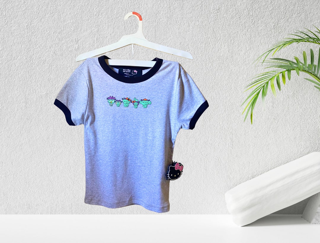 T-shirt Forever 21 Monster Hello Kitty Friends Ringer Tee