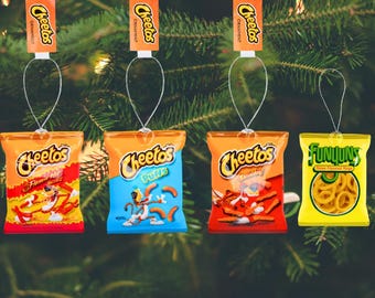 Cheetos & Funyuns Onion Christmas Tree Ornaments