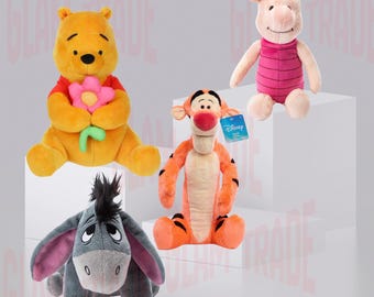 2026 Disney Winnie the Pooh Mini Plushes Set – Pooh, Piglet, Tigger & Eeyore Stuffed Animals – Sold Separately or Complete Set