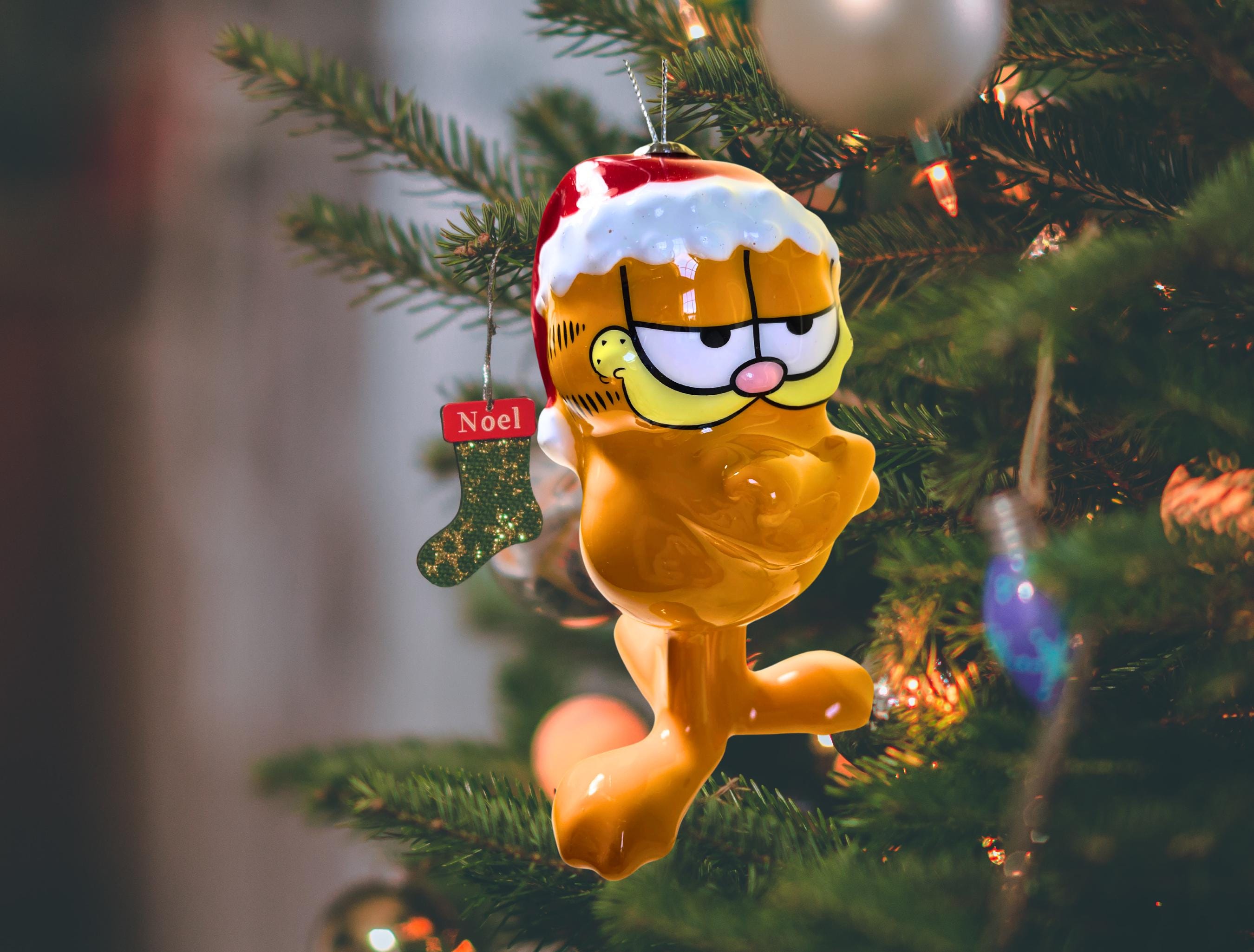 ガーフィルド クリスマス ストッキング Vintage 1990 Garfield Christmas Stocking 36” Long Spencer