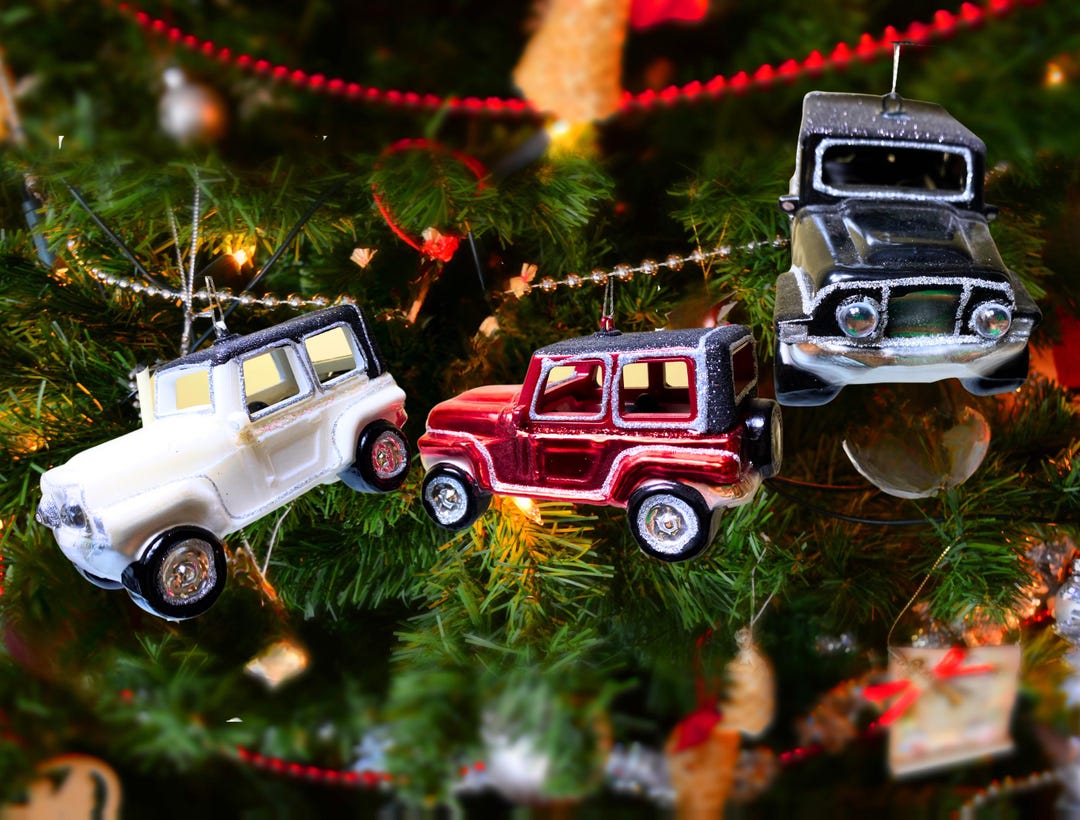Jeep Christmas Ornaments - Etsy