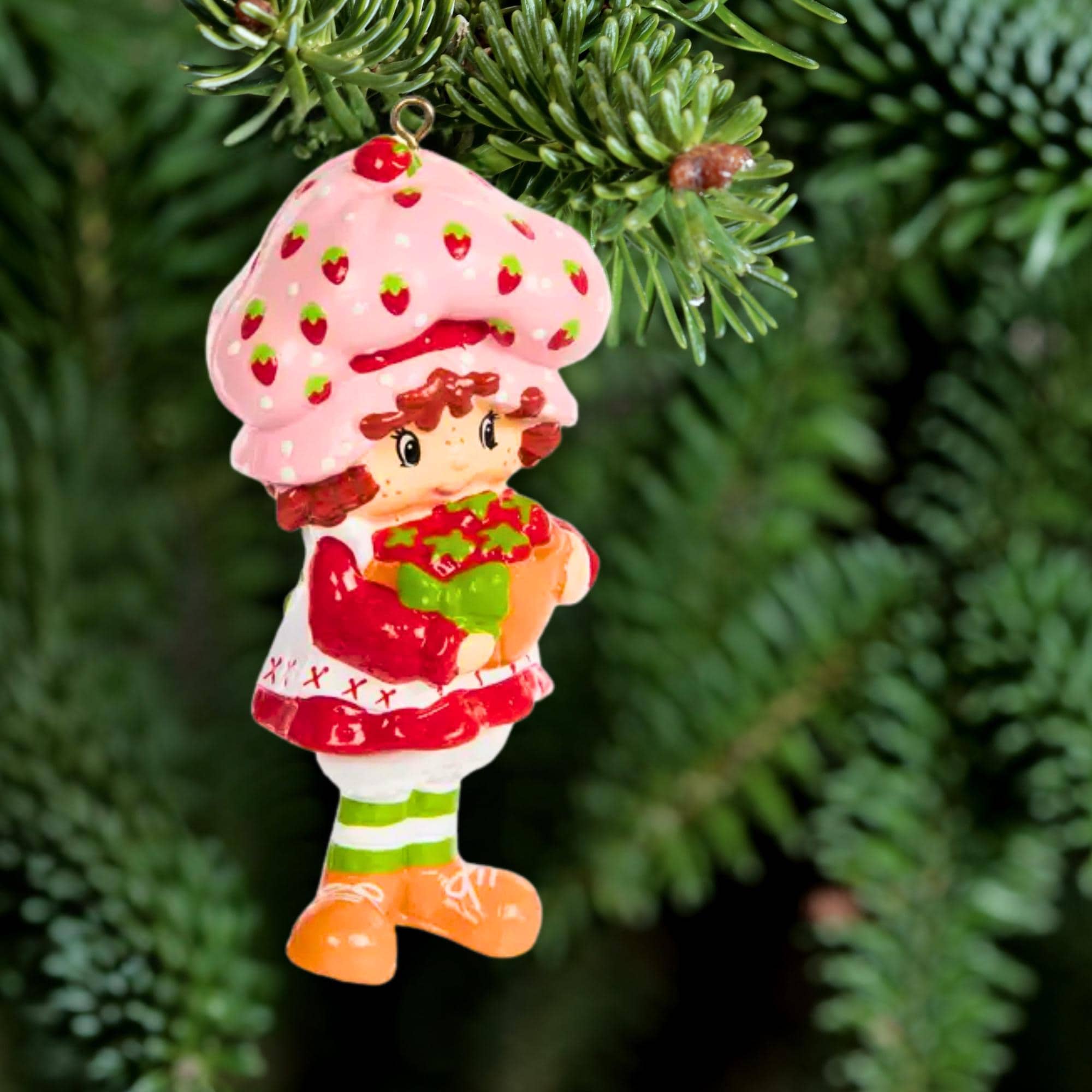 strawberry shortcake2002置物 2025 Strawberry Shortcake With Strawberries Christmas Ornament by