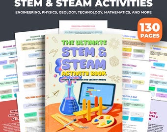 STEM Activities for Kids. Printable Hands-On Science Experiment Worksheets. Homeschool Screen-Free Engineering Challenges. Problem Solving