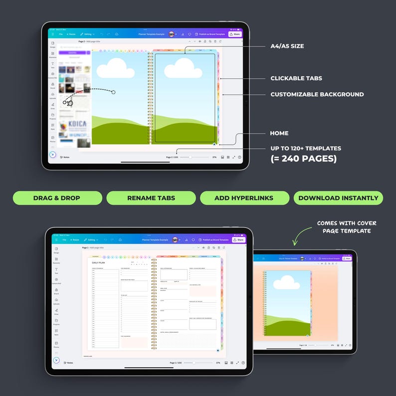 Editable digital planner template frame • PLR customizable digital planner mockup • Commercial use digital planner journal • Editable digital planner mockup • Digital planner resale • Canva planner • Digital Planner frame Etsy • Drag drop planner • Planner commercial rights • Resell digital planner template • Planner mockup frame • Hyperlinked planner • US Letter planner • 8.5x11 planner template • 8x10 planner size • Planner with tabs • Instant planner download