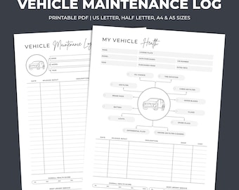 Car Maintenance Log. DIY Auto Repair Record. Vehicle Service History Tracker. Mileage Log & Oil Change Tracker. Rideshare Driver Tracker