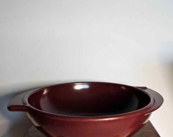 MCM Atomic Boonton Maroon 8" Winged Bowl Vintage Melamine